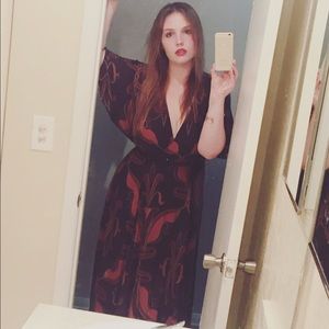 Free People wrap maxi dress