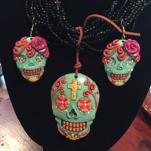 Day of the Dead Necklace Set