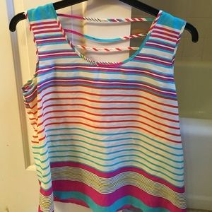 Tank top with ribbed back