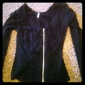 Cute cute Long sleeved zipper top
