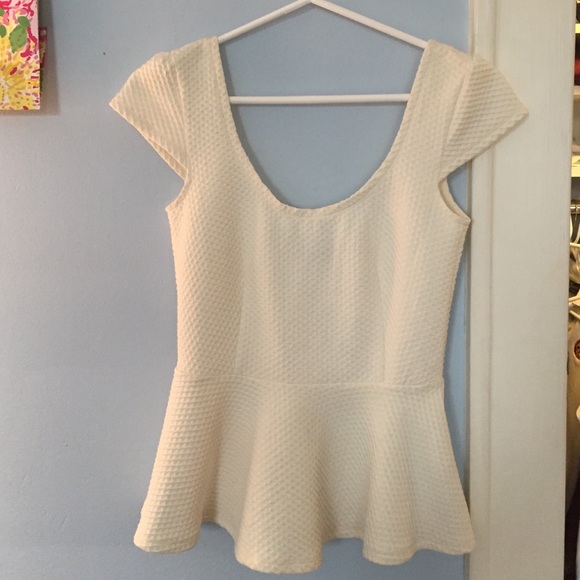 White peplum:)