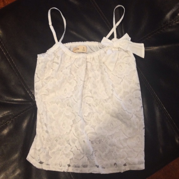 NWOT white lace tank top