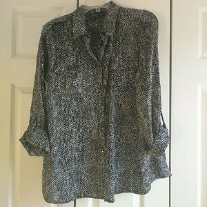 Jones New York Equipment Blouse
