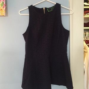 Navy C Wonder peplum!