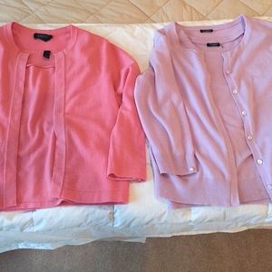 2 cardigan cashmere sweater sets