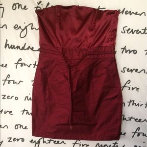 Red sparkle strapless h&m party dress.