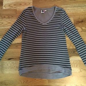 Roxy striped v-neck sweatshirt
