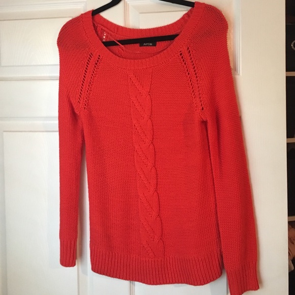 Red Long Sleeved Sweater