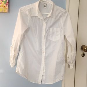 White Forever 21 button down:)
