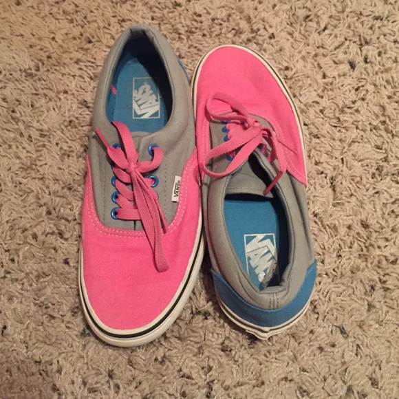 pink grey vans