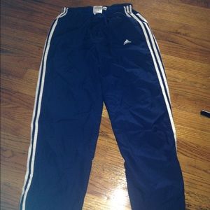 Blue adidas sweat pants