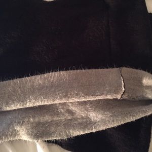 Grey/black infinity scarf