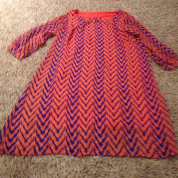 Colorful 3/4 Sleeve Dress - Picture 1 of 2