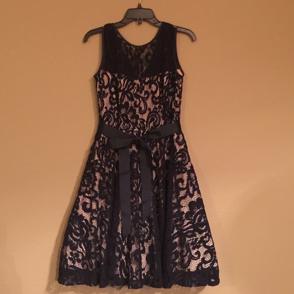 Dark Navy cocktail dress.