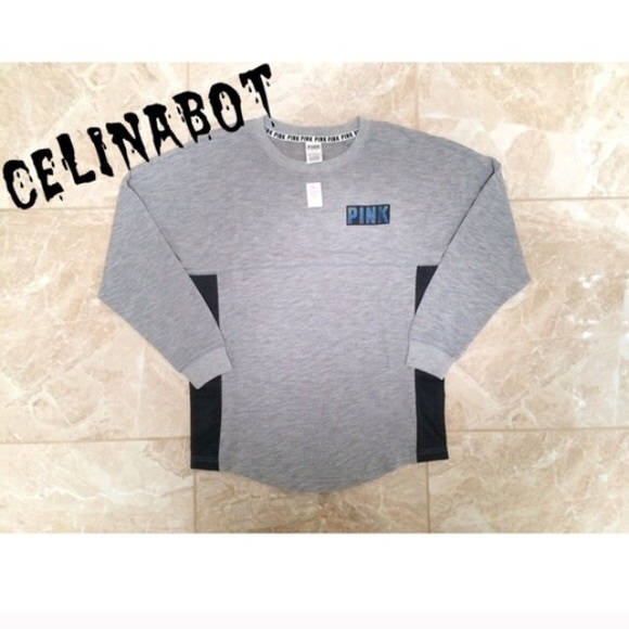 💢Last One💢Vs Pink Grey Varsity Crew - Picture 3 of 4