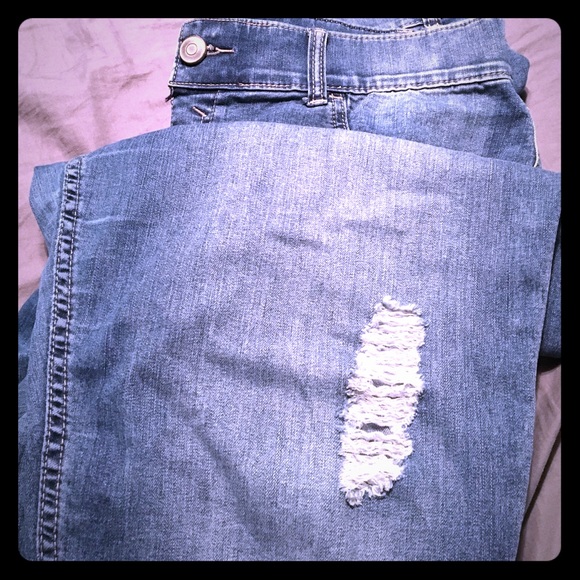 Distressed Denim Jeggings!