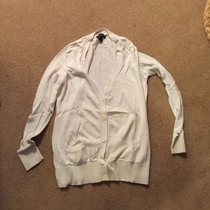 White cardigan