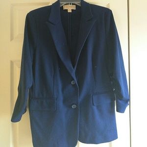 Michael Kors Royal Blue Ponte Blazer