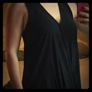 Black criss cross top NWOT