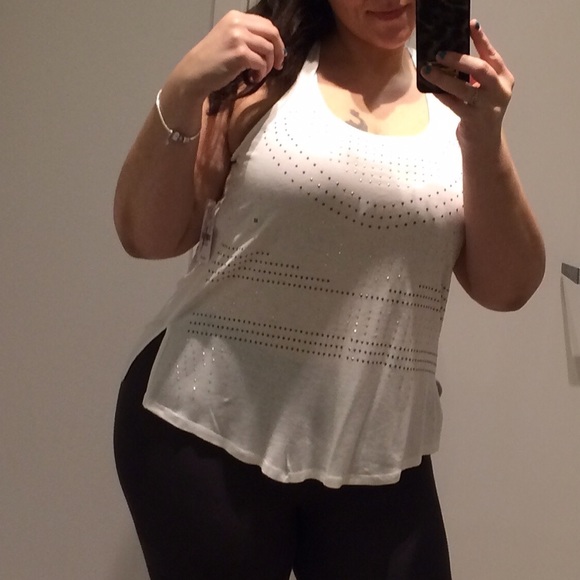 NWOT Beautiful studded racer back tank top!