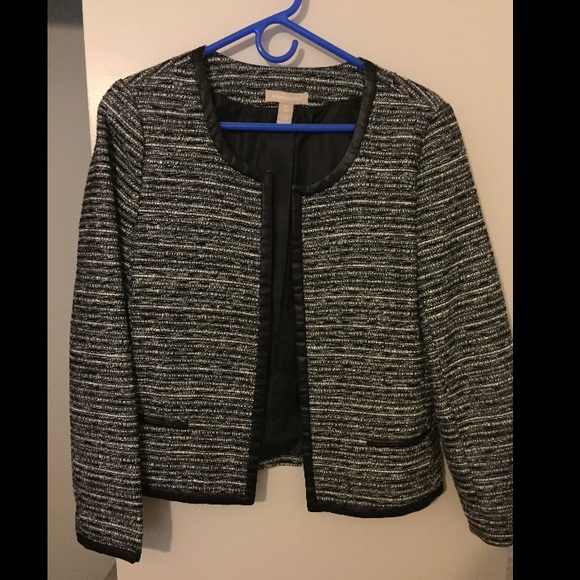 Black and white tweed jacket