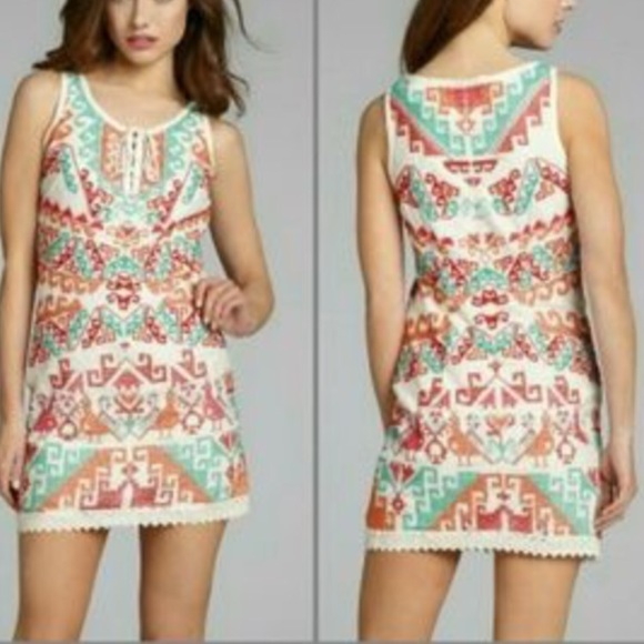 Free People Embroidered Dress (2) NWOT