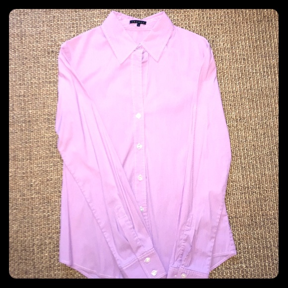 Theory Pink/Purple Button Down