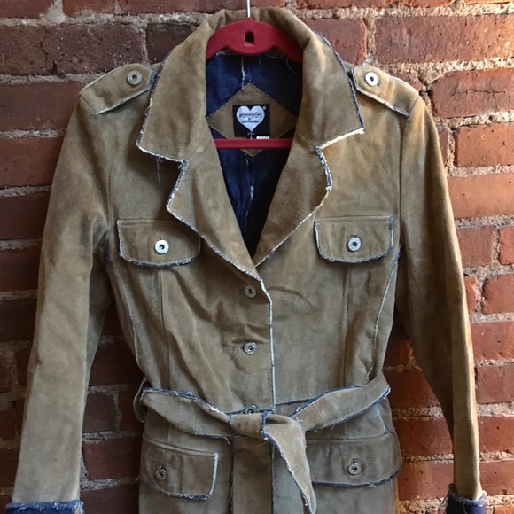 Belted Suede trench NEW - without tags.