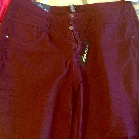 High waisted skinny jeans