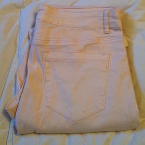 Forever 21 distressed blush colored jeans. Size 30