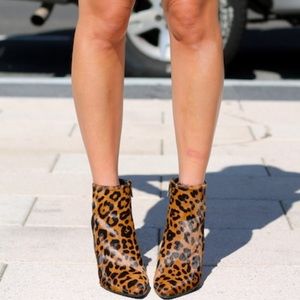 Leopard booties
