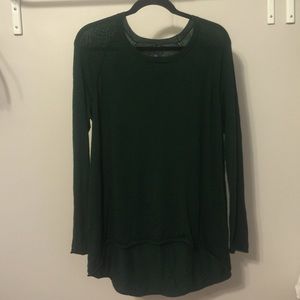 Hunter Green Merino Wool Sweater