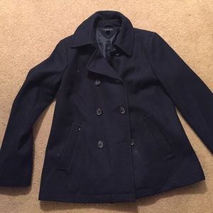 Navy pea coat