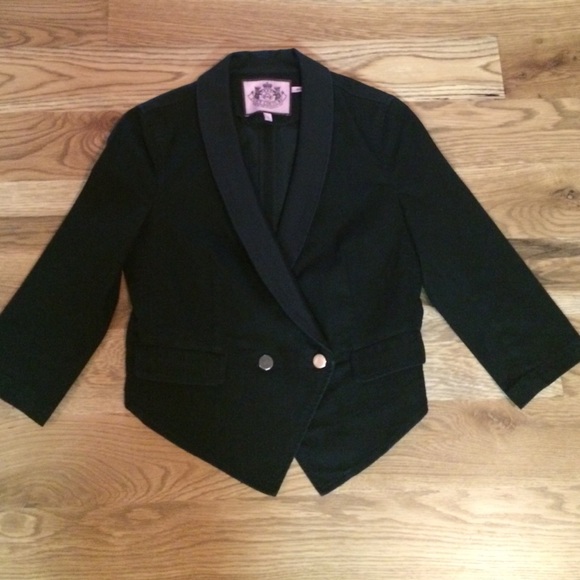 Juicy Couture black cropped blazer