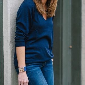 J crew collection navy sweater