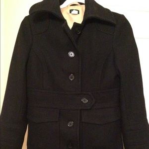 J. Crew black pea coat
