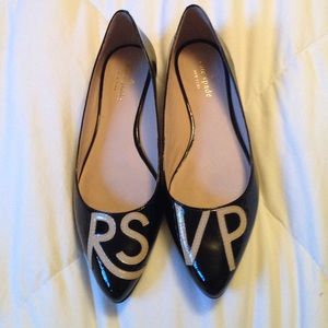 Kate Spade patent leather RSVP flats. Size 7