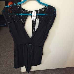 LF black romper