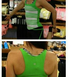 Lulu First base run tank in frond green