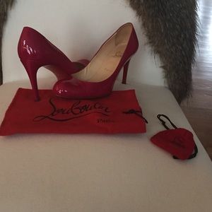 Christian Louboutins simple pump 85 in framboise