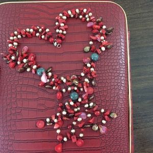 Multi Strand Gemstone Statement Necklace