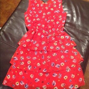 NWT Xhilaration Red Flowery Dress
