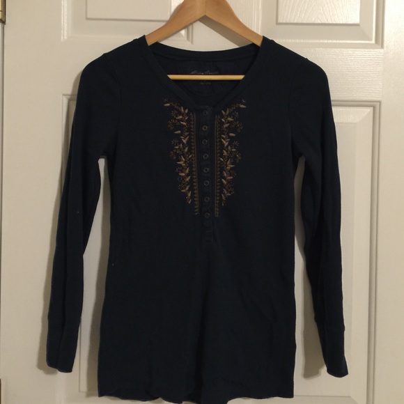 Eddie Bauer Henley Shirt- Petite