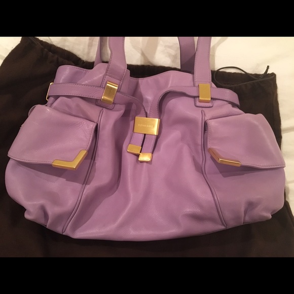 Michael Kors lavender tote bag - Picture 2 of 5
