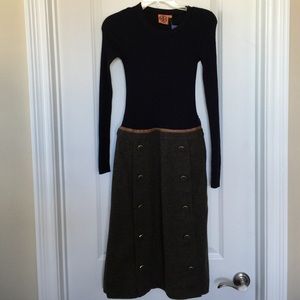 Tory Burch wool and tweed dress