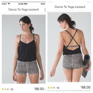 NWT Lululemon Dance To Yoga Leotard Size 6