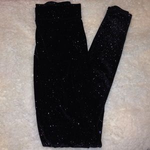 Sparkly Black Victoria's Secret Leggings