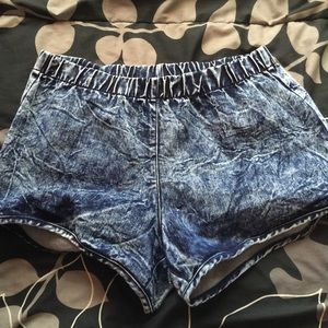 Stretchy jean shorts