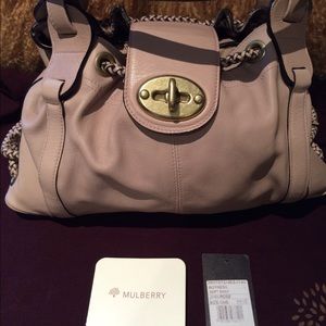 Mulberry "Agyness" bag - Mushroom/Rose Color