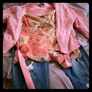 Studio Brand cami and sweater top